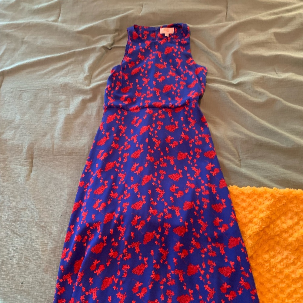 GB girls blue and red flower dress